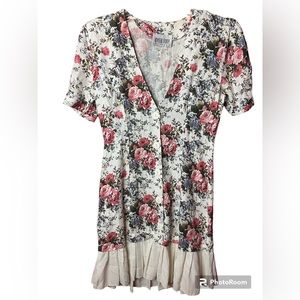 Vintage BYER TOO California Floral Dress